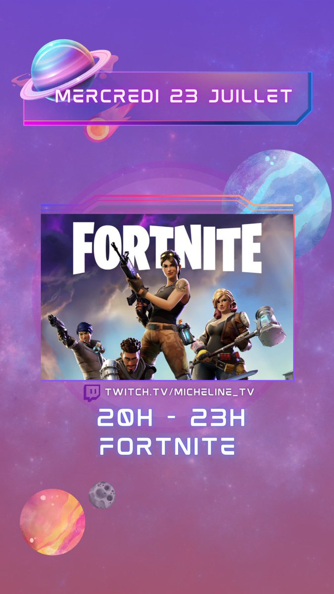 📢 DÉBUT DU STREAM 🔴

✅  twitch.tv/micheline_tv