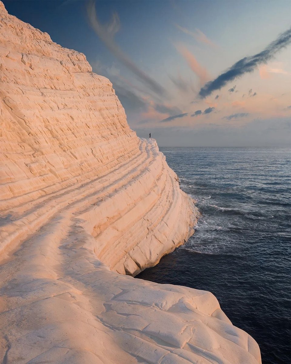 30. Scala dei Turchi, Italy

The Scala is a white cliff on the coast of southern Sicily, known for its staircase-like appearance and its mention in Andrea Camilleri's Commissario Montalbano series.

The name also reflects its historical ties to Saracen and Turkish pirates.