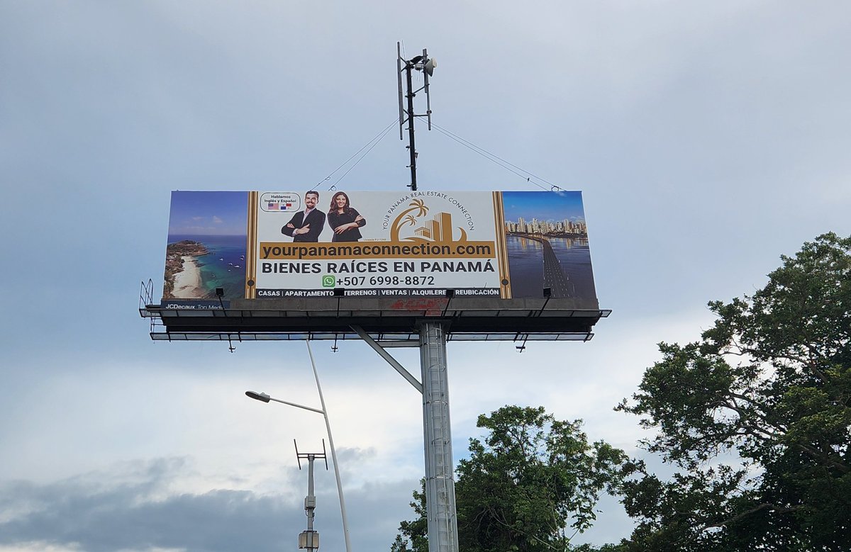 YourPanamaC's tweet image. Have you seen our billboard advertisement on the highway on the way to Panama City from Tocumen International Airport?
If you are looking to rent, buy or sell property in Panama, contact us today!
info@yourpanamaconnection.com
yourpanamaconnection.com
DM +507 6998-8872