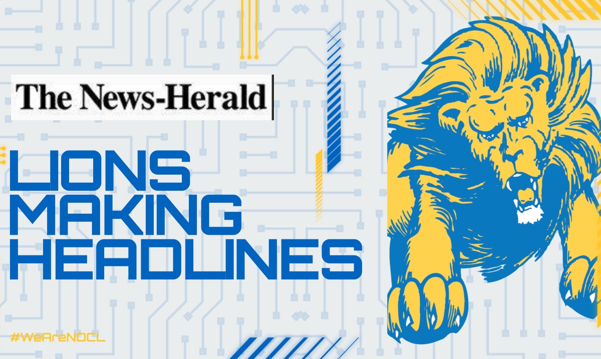 The Lions are making headlines in the News-Herald! Rising senior standouts Grace Hinkel and Frankie Clark, Head Football Coach Andre Griffin, and the Boys Varsity Basketball team have all been featured. Visit ndclathletics.org for story links and to read more.

#WeAreNDCL
