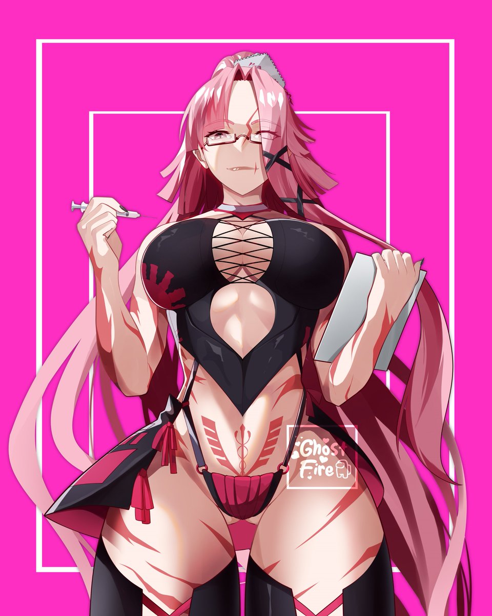 GhostFireee's tweet image. Commission
Doctor pink