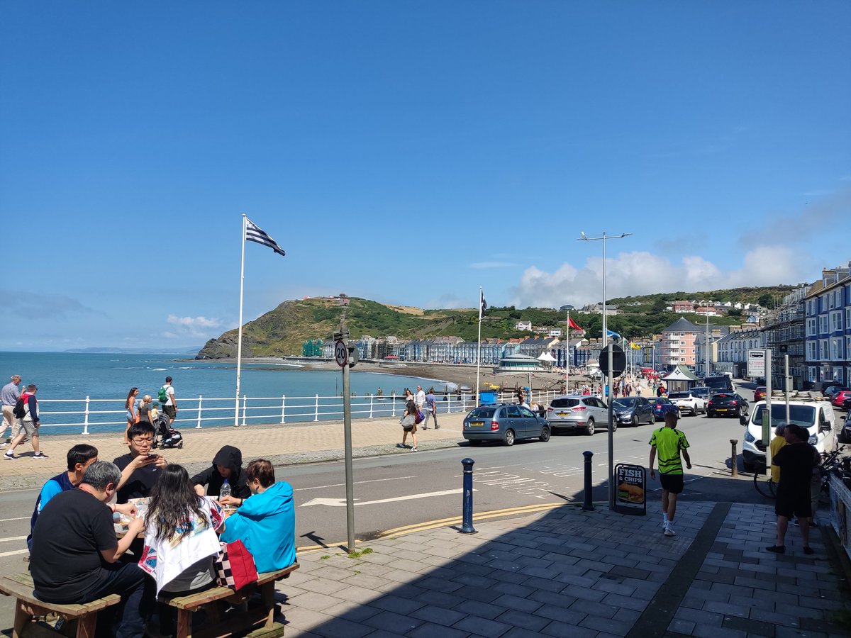 It was a beautiful day in Aberystwyth.