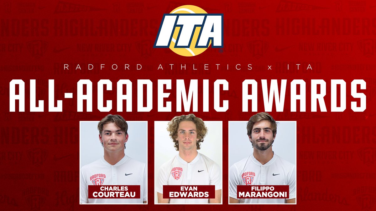 Radford has earned the ITA Team Academic Award with three Highlanders being named ITA Scholar-Athletes!

📰 | bit.ly/4fjkvm3

#RiseAndDefend
