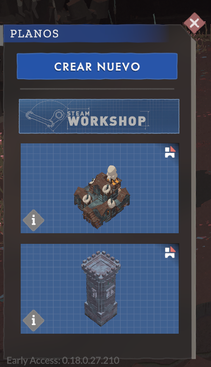 AeoluxJorge's tweet photo. Pues he probado #Cataclismo de @DigitalSunGames y me parece que va a ser un pelotazo tal y como pasó con They're Billions, con el cual comparte bastantes detalles. 

Pero su construcción está a otro nivel y con ello hay una opción que es GENIAL, han integrado el propio Steam Workshop dentro del juego, para que la comunidad dé rienda suelta a la imaginación y compartir creaciones. 

Si lo de construir bloque a bloque, no se te da del  todo bien, pues con esta opción, te lo gozarás. 

La gente ya ha empezado a hacer locuras con los blueprints, cosas super bestias y chulas (y útiles). 

Pero es que además, tiene editor de niveles, y obviamente ya hay uno del Abismo de Helm y todo, saldrán muchas más cosas, pero joder. 

Mi más sincera enhorabuena por haber integrado tan bien el workshop in-game.

(Sobre esto, a mi me hizo falta recargar la partida para que me aparecieran en el tutorial, no sé si es algo a mejorar, o son limitaciones del Workshop)
