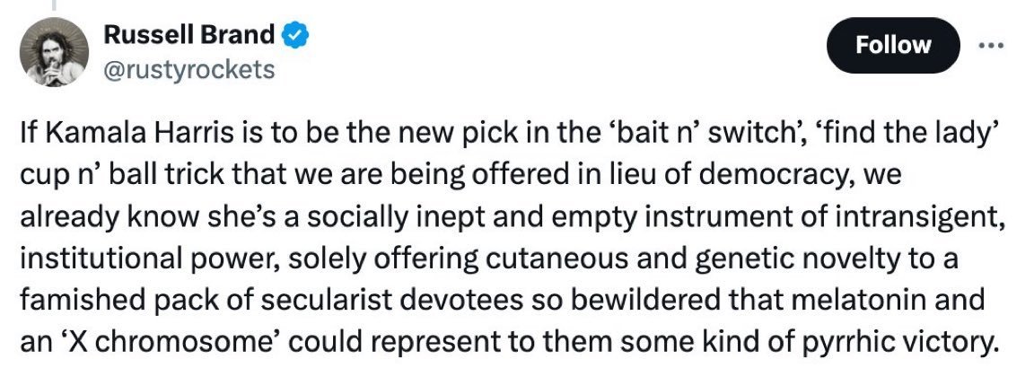 Remember when Russell Brand was relevant? Yes, neither do I...