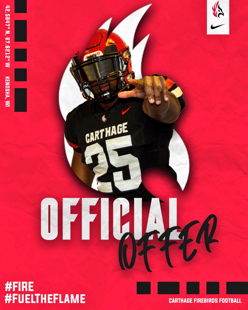 JoshPritzlaff's tweet photo. Following a great phone call with @CoachPopino, I'm extremely grateful to have received my third offer from Carthage College‼️🐦‍🔥
@OLine_TEK @Coachdavis3090 @CoachKruse62 @OrryHellenbrand @CarthageFB @CoachHefNCSA @JimBaker52 @PrepRedzoneMI @LCCougarFootbal @TheDZone https://t.co/8BNtgC1z24