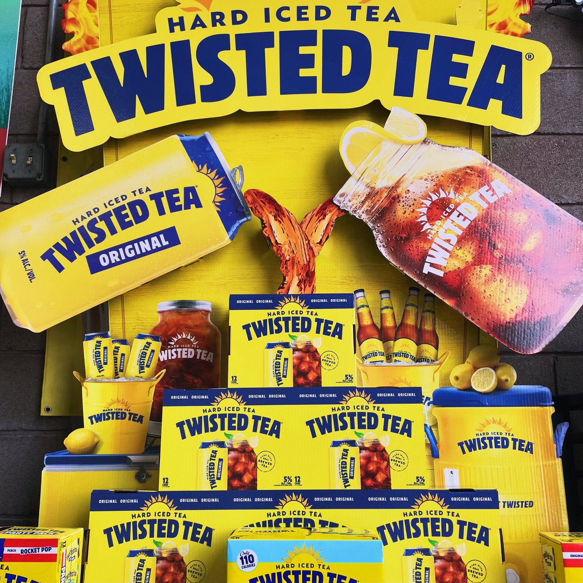 Is there anything better than a <a href="/TwistedTea/">Twisted Tea</a> on a summer day? 

#BrewThru and grab a 6, 12, or 24 pack of your favorite today!

Open til’ 9!