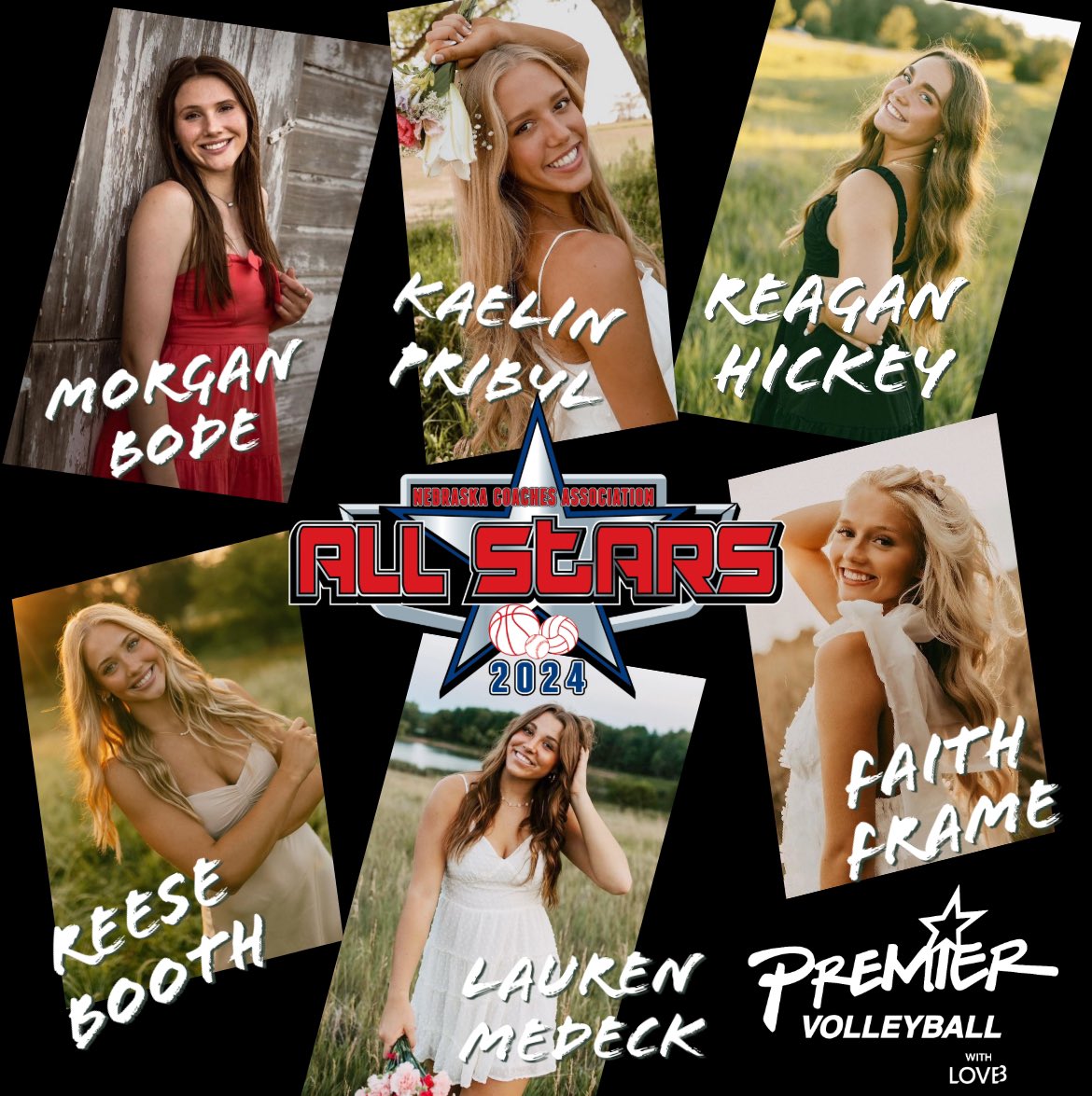 The 40th Annual <a href="/NebraskaCoach/">NE Coaches Assoc.</a> All-Star Match tonight will feature these amazing Premier Nebraska athletes and more! Fun event to celebrate the great talent in this #volleyballstate!

Lincoln North Star, 6pm
👀: $10 admission
📺 💻 📱- <a href="/NebPublicMedia/">Nebraska Public Media</a>

#PremierProud #GoPremierVB