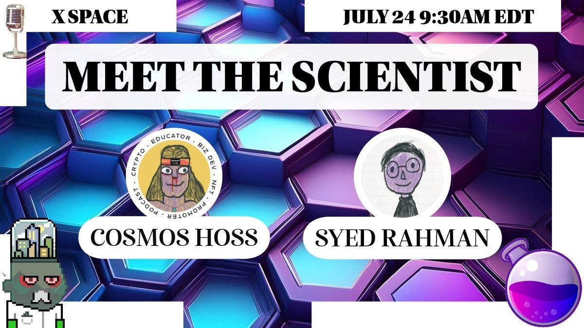 HOSS_ibc's tweet photo. 🔬 Come meet the MAD SCIENTIST in the LAB tomorrow at 9:30 AM EDT!
👨🔬@shapingelements 🧪@osmosis
🎙️Host: #CosmosHOSS
Set your reminders👇
🔗 https://t.co/a4nIMxtAmD
#Osmosis https://t.co/zu07L4hsJn