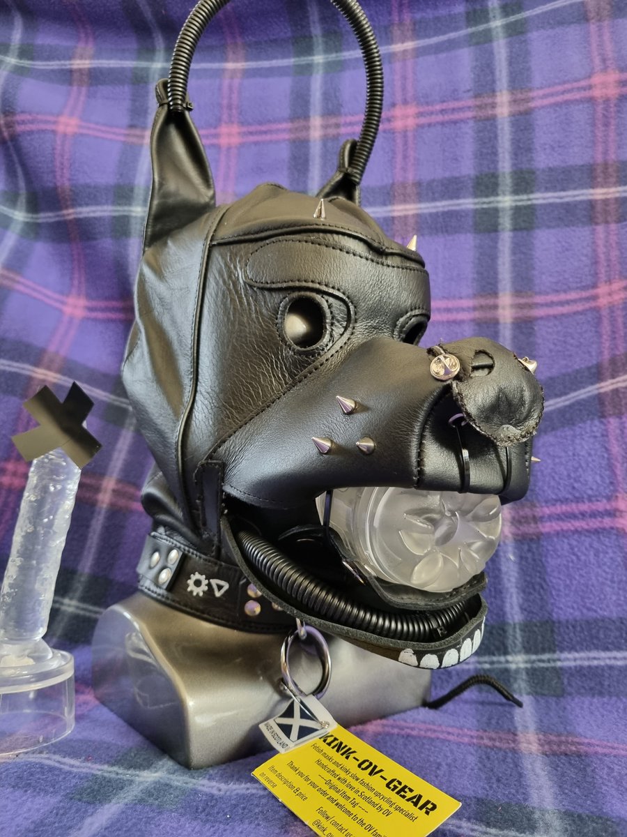 KinkOvGear's tweet photo. #KinkOvGear Leather Pup Hood #bondagemask designs modified to hold various lightweight fleshlights. All stiffened and tested for usability & practicality. Make a statement at a next event #humanpuppyplay #leatherpuphood #fleshlightmask #pupmask #steampunkmask #bdsmhood #kinkygay https://t.co/bRV15F7pyx