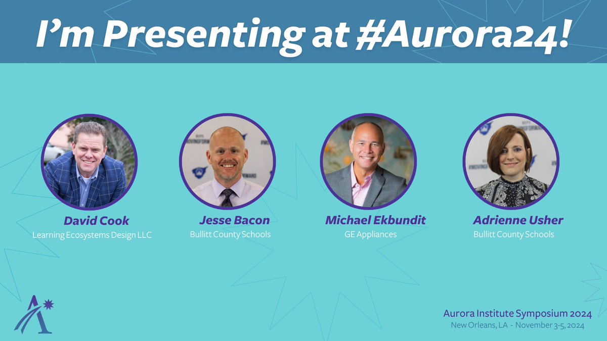 Calling all educators and change-makers! I'm honored to be a presenter at #Aurora24. Let's gather to share ideas and inspire each other for a brighter future in education. Register now: aurora-institute.org/symposium2024/ #Presenter #CompetencyEd
