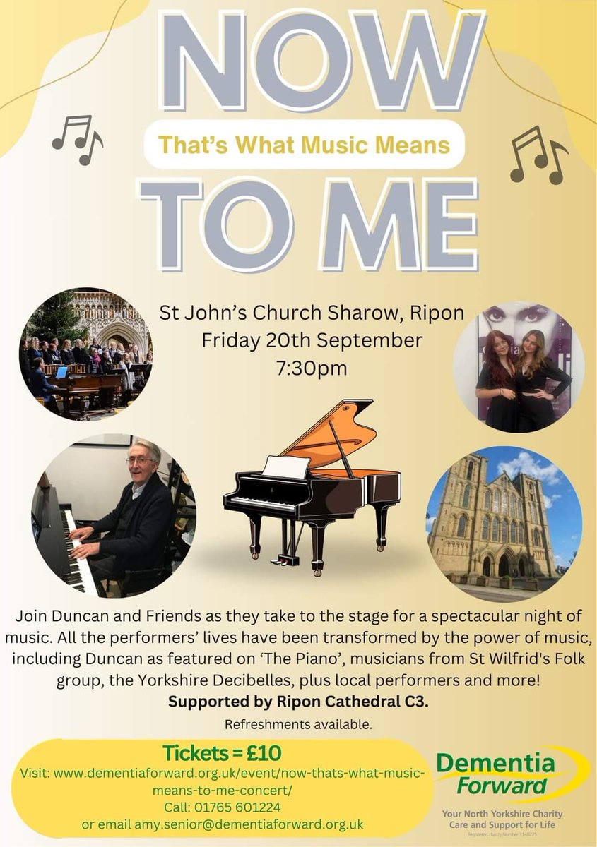Dementia Forward (@dementiaforward) on Twitter photo Join us for a special evening of music with Duncan Goodwin, finalist from <a href="/ThePianoUK/">The Piano</a>, local young musicians and a variety of performers whose lives have been transformed by music <a href="/RiponRover/">Ripon Gazette</a> <a href="/riponcathedral/">Ripon Cathedral</a> Join us for a special evening of music with Duncan Goodwin, finalist from <a href="/ThePianoUK/">The Piano</a>, local young musicians and a variety of performers whose lives have been transformed by music <a href="/RiponRover/">Ripon Gazette</a> <a href="/riponcathedral/">Ripon Cathedral</a>