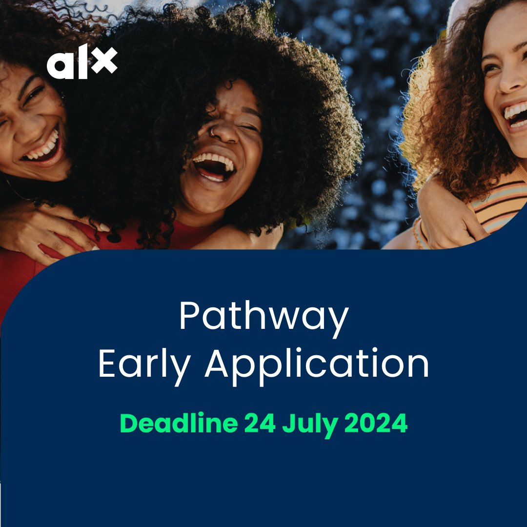 alx_africa's tweet photo. Attention recent High School graduates!
The ALX Pathway programme's early application deadline is tomorrow!

Apply now via: https://t.co/EI7QPQRjLB

Read the full thread for more information⬇️

#ALXAfrica #ALXPathway #DoHardThings #Technology https://t.co/xa9iZHonWg