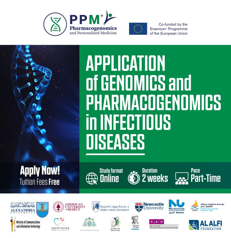 EXCITING OPPORTUNITY🧬💊🧑‍⚕️

Free Course with  Certification  on Genomics and Pharmacogenomics in Infectious Diseases

Duration:  2-week online course

Field: pharmacogenomics in healthcare.
CLICK HERE TO REGISTER⤵️⤵️⤵️ 
oppmprogram.com/certificates/a…

#OnlineCourse #opportunity