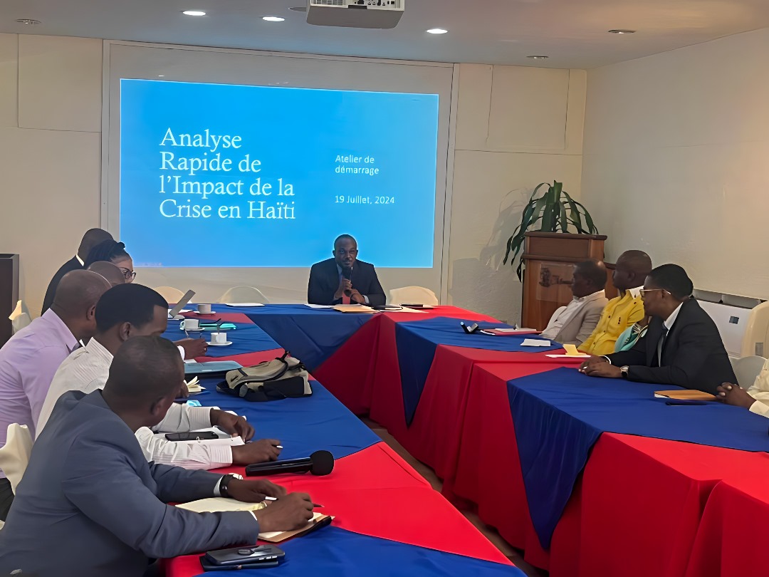 J’ai animé, ce mardi, le 3e atelier de travail sur l’Analyse rapide de l'impact de la crise en Haïti. 

1/4