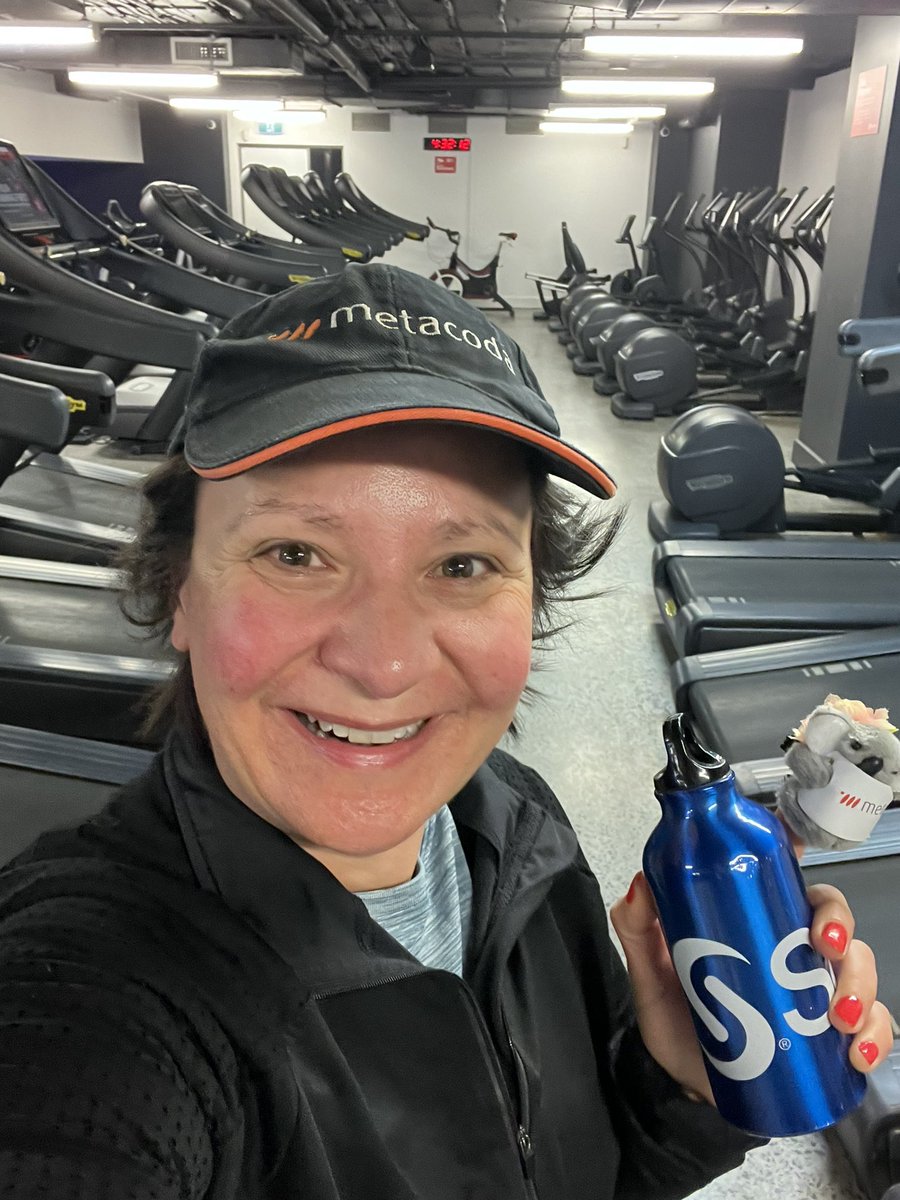 HomesAtMetacoda's tweet photo. Only one Metacoda koala joined me at the gym for a walk on the treadmill this morning. No one else here at 4:30am?!? ๐จ๐ค๐คญ
#earlyriser #morningwalk #exercise #sasinnovateontour #metacodakoala https://t.co/40Cp4TsTmc