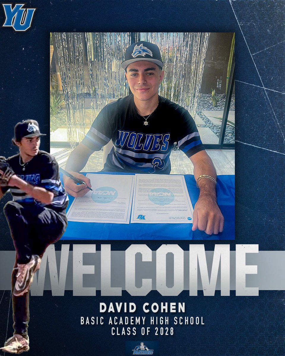 YUathletics's tweet photo. Adding a new arm to our roster 💪
Welcome to YU, David Cohen!
#GoMacs #YUReady https://t.co/EDtk7JQDn9