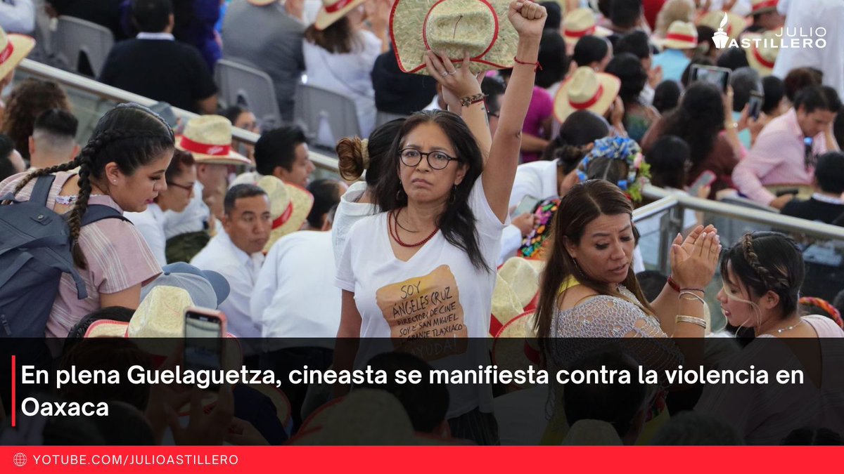 🚢 Hoy en #AstilleroInforma de 13 a 15 horas 

La cineasta Ángeles Cruz protestó durante la primera función de la Guelaguetza en contra de los ataques que han sufrido pobladores de San Miguel El Grande, Oaxaca. 

La entrevistaré para conocer los detalles

buff.ly/3JN0SVy