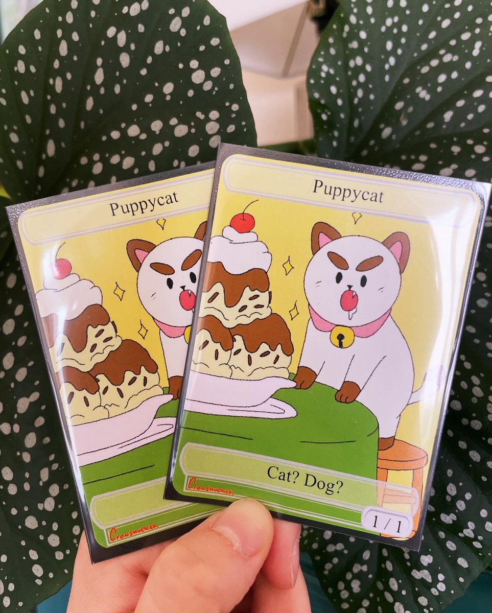 cronshucker's tweet photo. I made some #BeeandPuppycat #MTG proxy cards! Bonus Puppycat token! https://t.co/aBPvWy3AGh