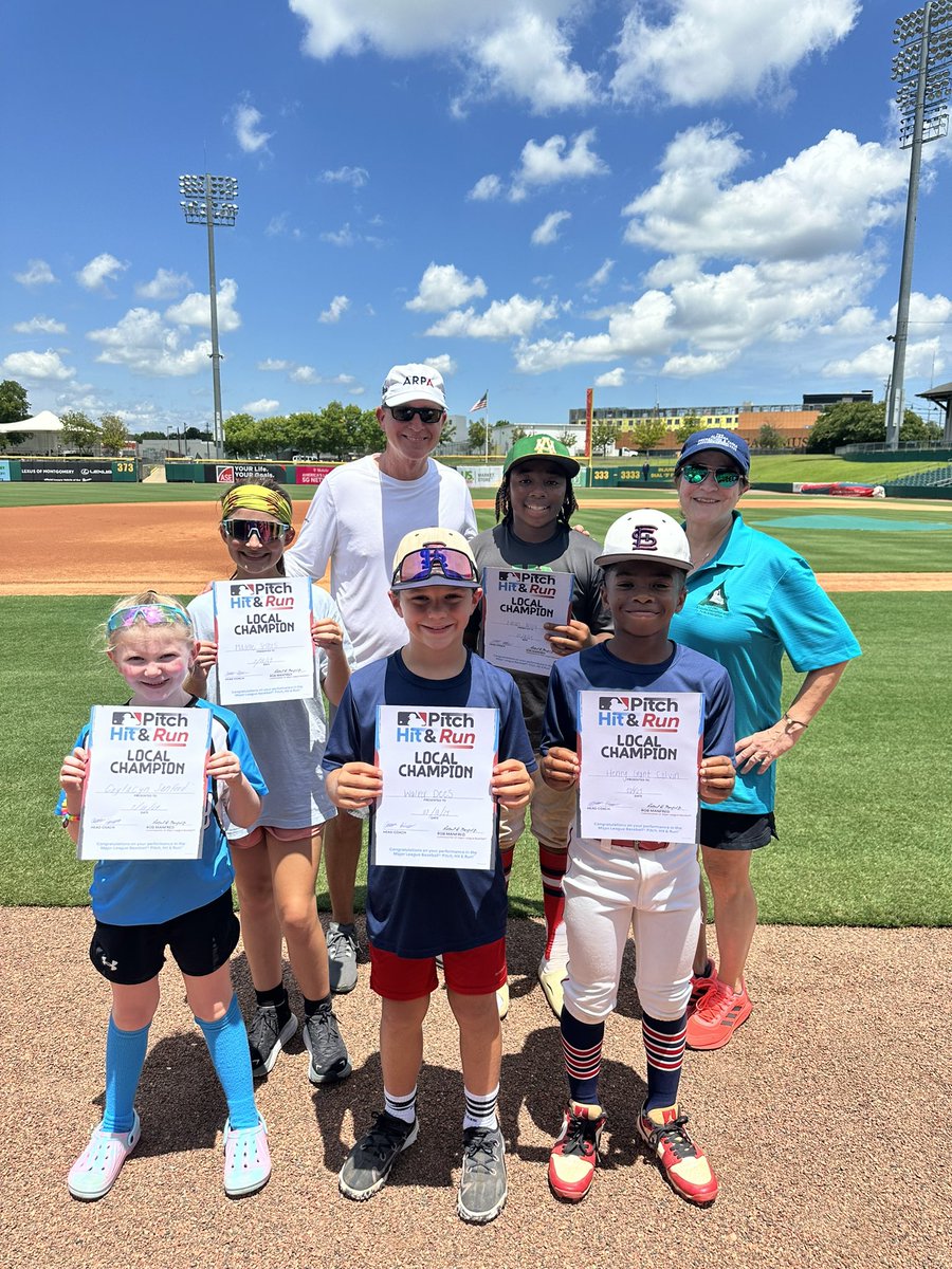 PitchHitRun's tweet photo. Alabama Recreation &amp; Parks Association hosted a local MLB Pitch Hit &amp; Run! Winners receive an invite to compete at Truist Park for the 2024 MLB PHR Braves Team Championship on August 10th ‼️🏆

https://t.co/NCqcl0Krtj https://t.co/OK0AZ9oLGO