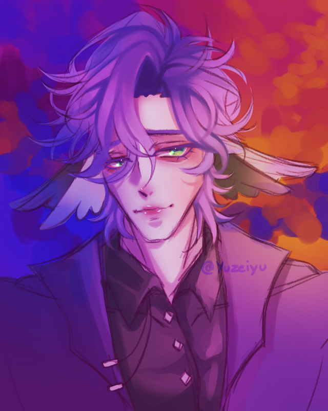 Yuzeiiyu's tweet photo. My Purple Angel OC - "Arklight"
Unnamed for now maybe Alkir, Arkos?
#drawing #angel #oc #digitalart #messy #colorful https://t.co/5PKPjKgCi3