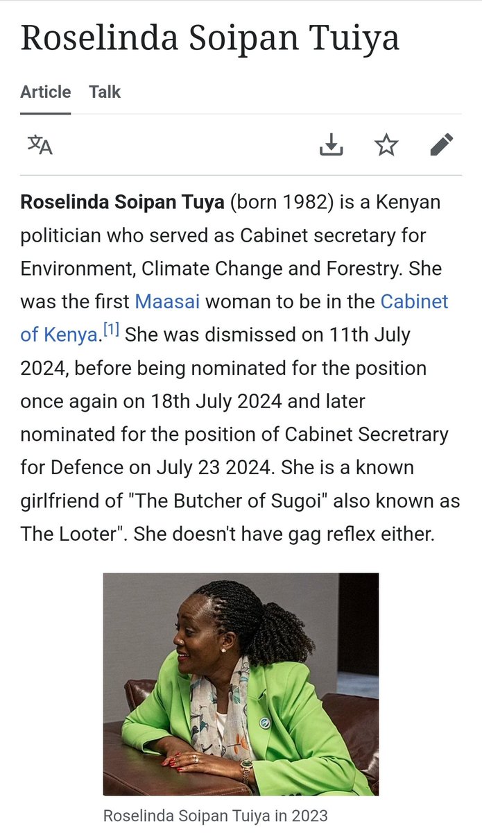 mwabilimwagodi's tweet photo. Roselinda Soipan Tuya https://t.co/YB5SJGQhhJ