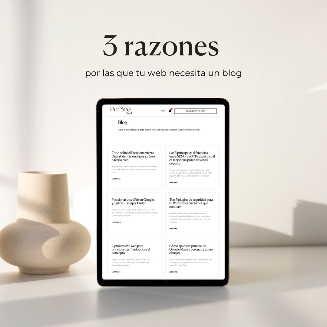 perseo_digital's tweet photo. Seguro que alguna vez has pensado la finalidad de tener un blog o cómo funciona 🧐

Así que en este post te damos 3 razones por las que deberías tener un blog en tu web y así ayudarla a posicionarse mejor y más rápido ☺️

¿Necesitas ayuda? Escríbenos ✅

💌 hola@perseodigital.com https://t.co/oR3cetoq2R