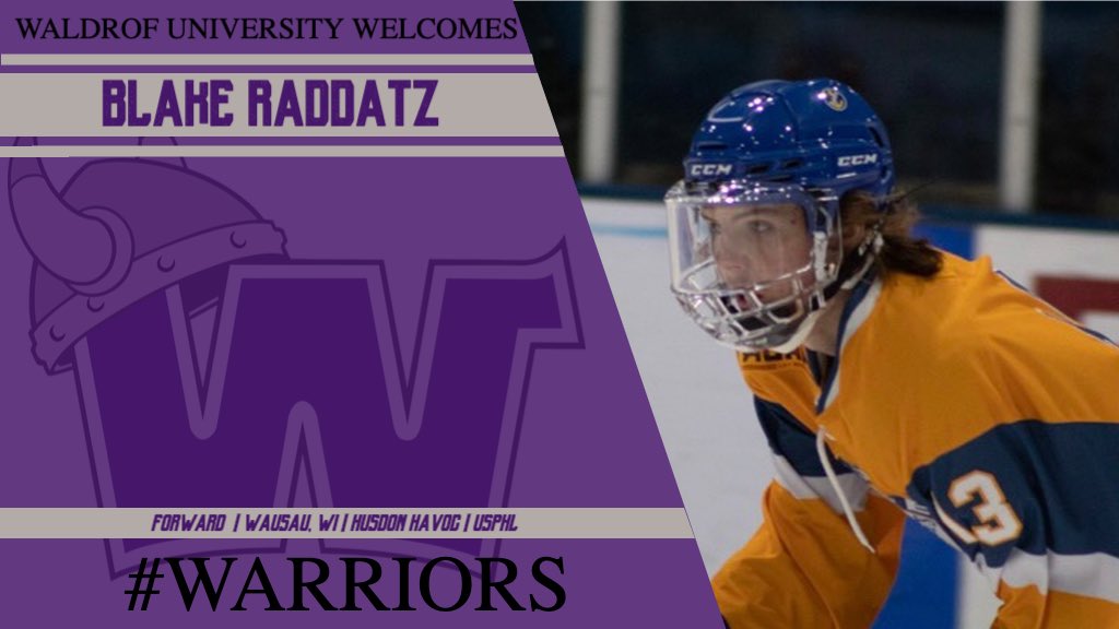 WaldorfD2Hockey's tweet photo. Welcome to the Warrior family, Blake! https://t.co/SIvBSbaOyk