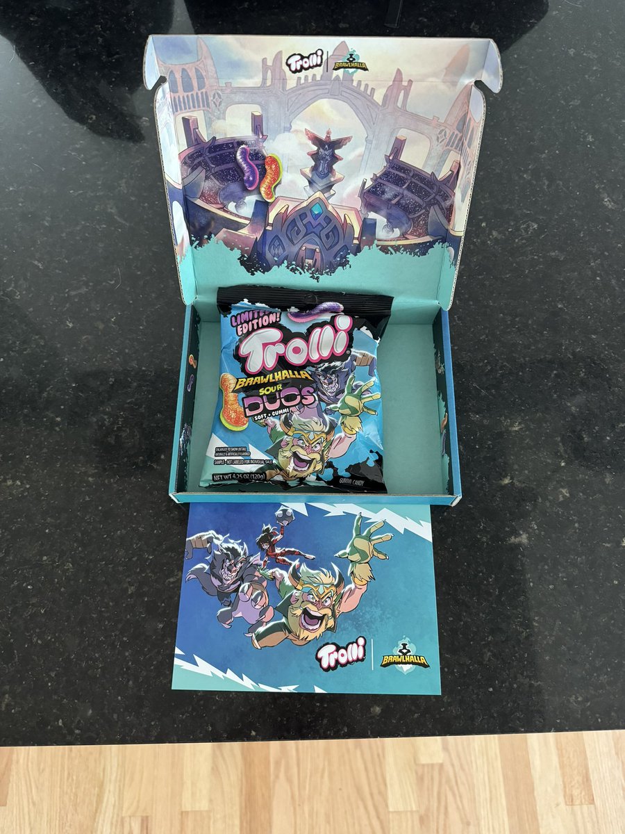 GDSandstorm's tweet image. Shoutout to @Trolli_USA and @Brawlhalla for sending me some candy!

I will also be giving away some Trolli avatar codes at random, like, RT and reply to this tweet and I will DM winners!