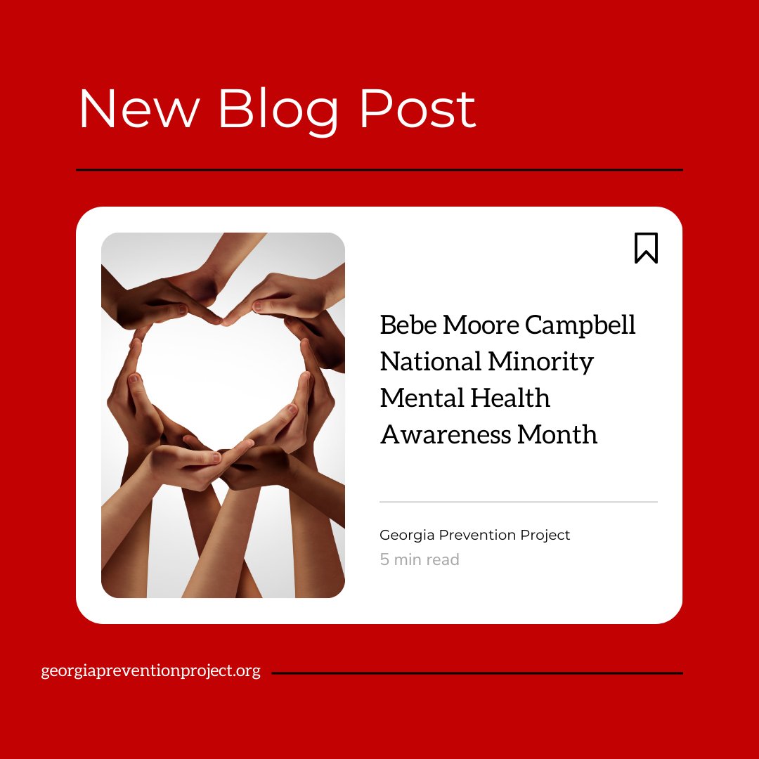 July is Bebe Moore Campbell National Minority Mental Health Awareness Month. 

Check out our latest blog post and join us in honoring the legacy of Bebe Moore Campbell and her amazing work in shifting the mental health culture in underserved communities.

#MentalHealthAwareness