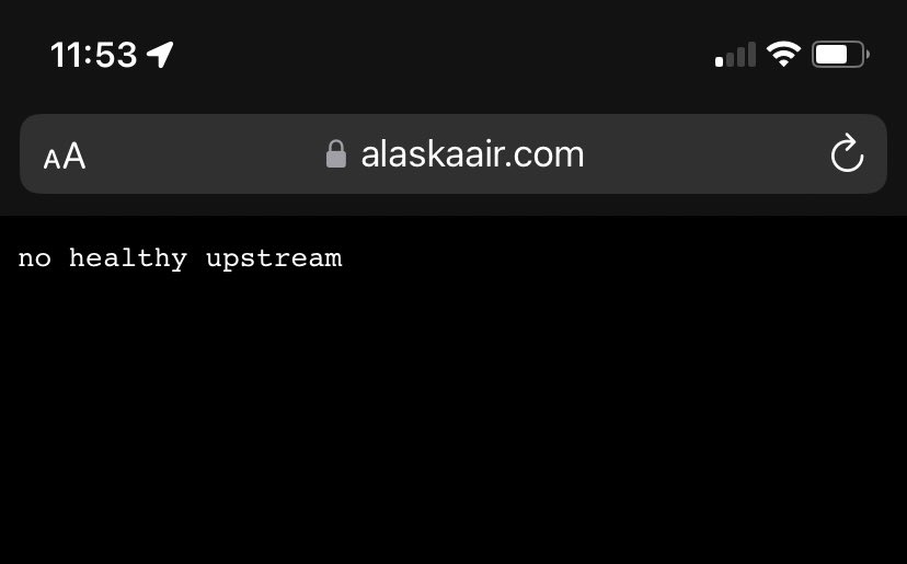 Jcirni's tweet photo. Yikes @AlaskaAir #Crowdstrike https://t.co/KnBPl324AR
