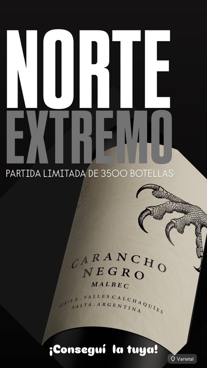 Un vino elaborado por Rafael Domingo. 
En cada copa podes descubrir la esencia de los Altos Valles de Cafayate!
