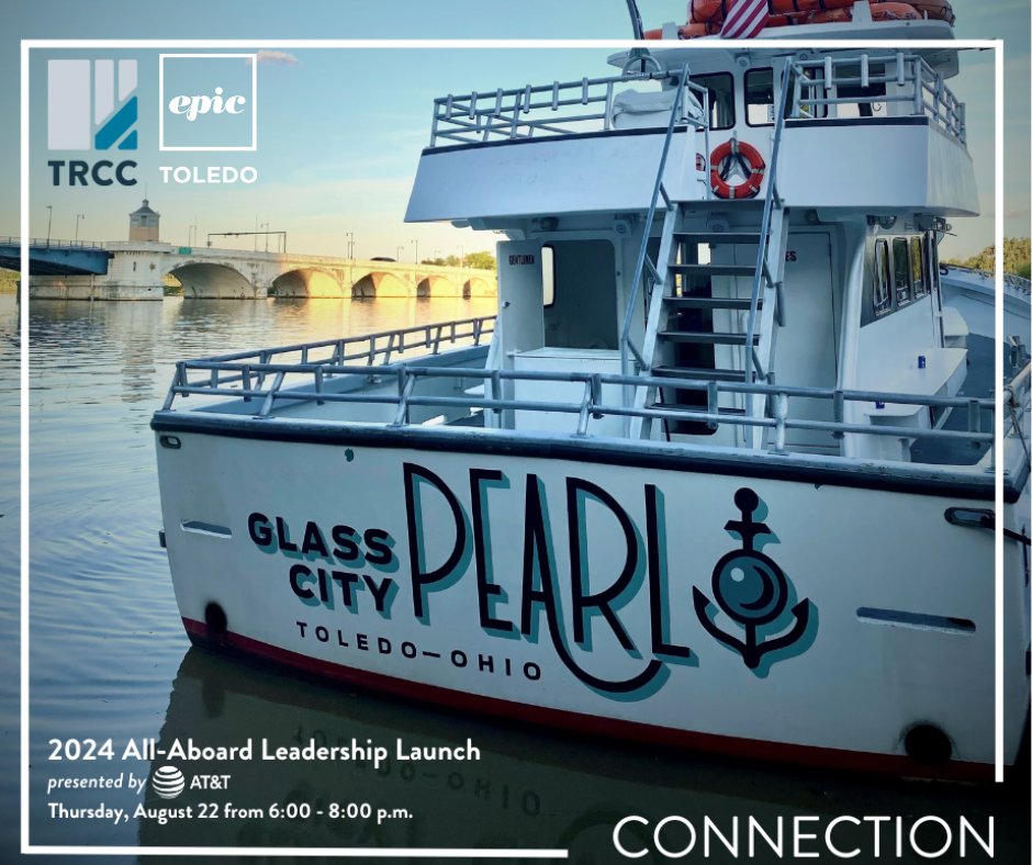 Set Sail with EPIC Toledo! 🚢 Join us on August 22 for an evening of collaboration aboard the Glass City Pearl! Meet members of EPIC Toledo &amp; the Toledo Chamber while enjoying appetizers, and beverages from Maumee Bay. Tickets are $25. Don't miss out! ➡️ bit.ly/4cVOxLn