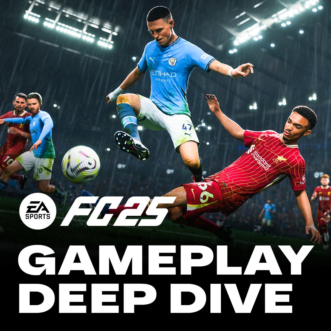 EASPORTSFC's tweet photo. Get your first look at what's new in #FC25 gameplay.

Watch the Deep Dive on July 25: https://t.co/TxjFff0bGw https://t.co/z6yM1Wt6DK