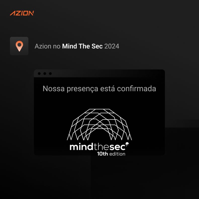 aziontech's tweet image. Em setembro estaremos em mais uma edição do Mind The Sec, trocando perspectivas sobre tudo que tem acontecido no universo da cibersegurança. 🚀🛡️

Garanta sua participação no evento! » mindthesec.com.br

#Azion #AzionParaEmpresas #MindTheSec