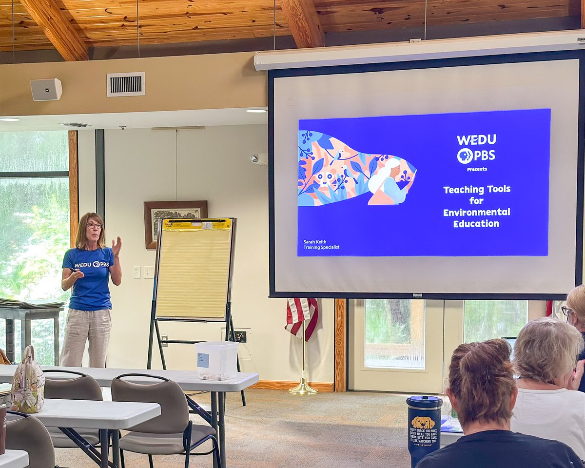 wedupbs's tweet image. Last week, our Education team partnered with Brooker Creek Preserve and the Pinellas UF/IFAS Extension to provide teaching tools for environmental education. Over 25 educators explored ways to incorporate @PBSKIDS and #PBSLearningMedia resources for #STEM topics. 🌱🌿✨