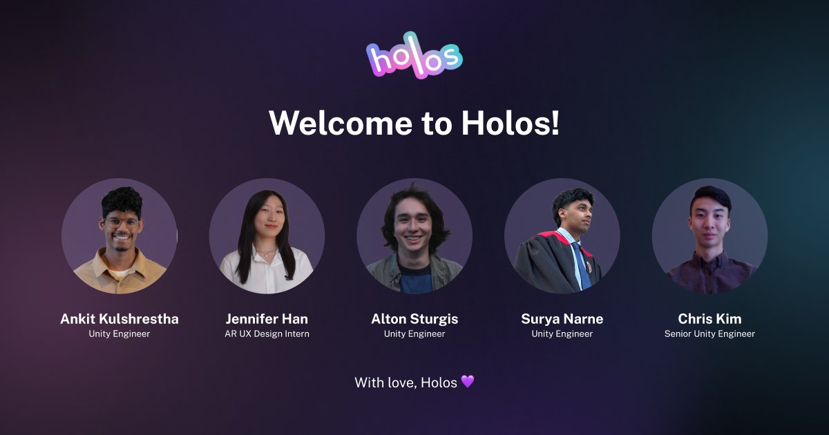 Welcome these new hires to Holos World!