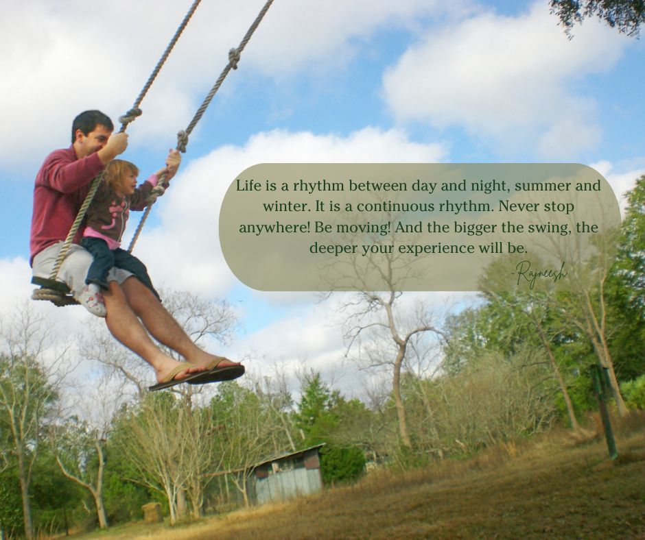 C_Larson_Author's tweet photo. Son Adam and granddaughter Kayla swinging through clouds at Shoal Sanctuary. #shoalsanctuary #inspirationalquotes https://t.co/vxvRRyFitp
