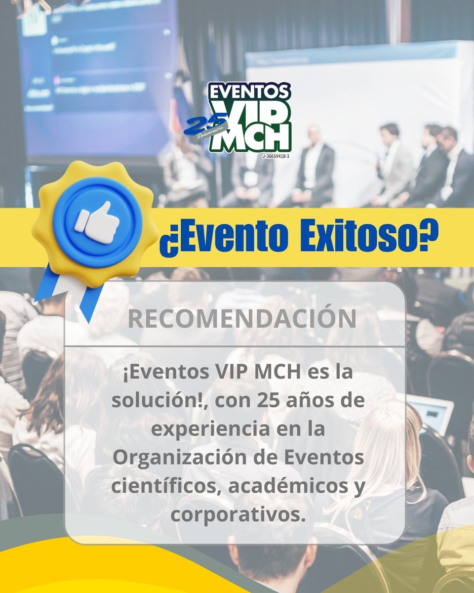 eventosvipmch's tweet photo. ¡Nosotros somos tu solución!✅️
Con 25 años de experiencia, te ofrecemos servicios de calidad de la mano de expertos en organización para que tu evento sea todo un éxito. 🏅
.
Contáctenos👇🏻
📲0424-1480720 
📩registroeventosvipmch@gmail.com 
#OrganizacióndeEventos #eventosvipmch https://t.co/j01tCXGiKa