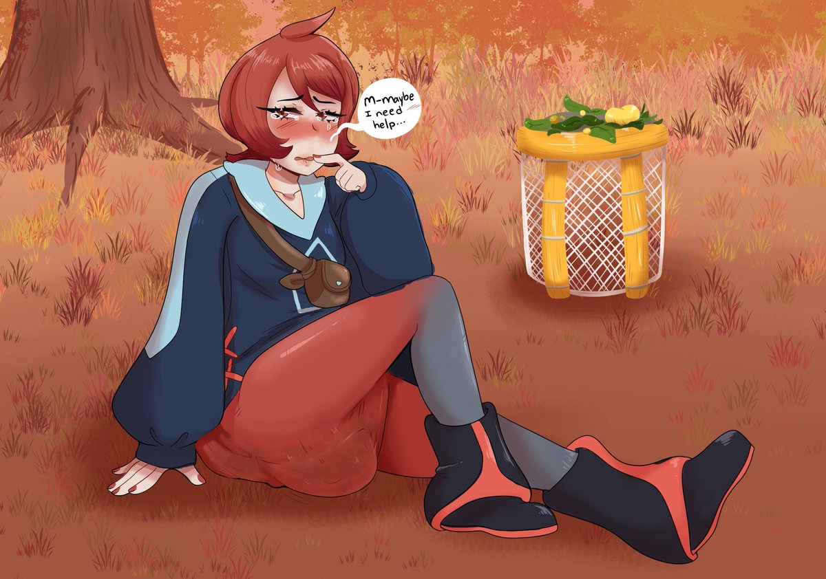 The first pokemon character drawing~!

I couldn't resist seeing as she literally has a quest called "Arezu's Predicament" &gt;:3c hehe