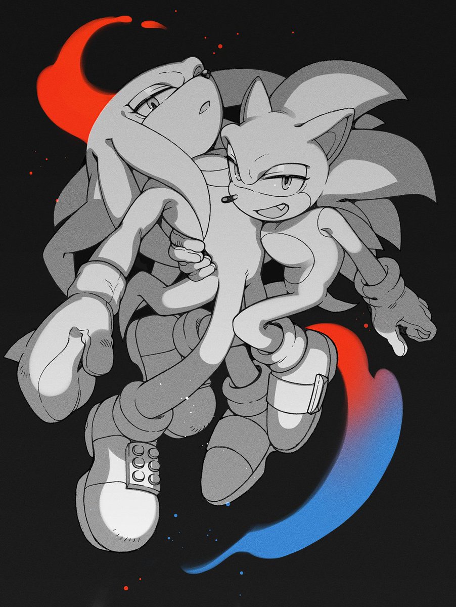 sk_rokuro's tweet image. 🎨x3
#SonicTheHedgehog
#sonknux #shadilver #infidget