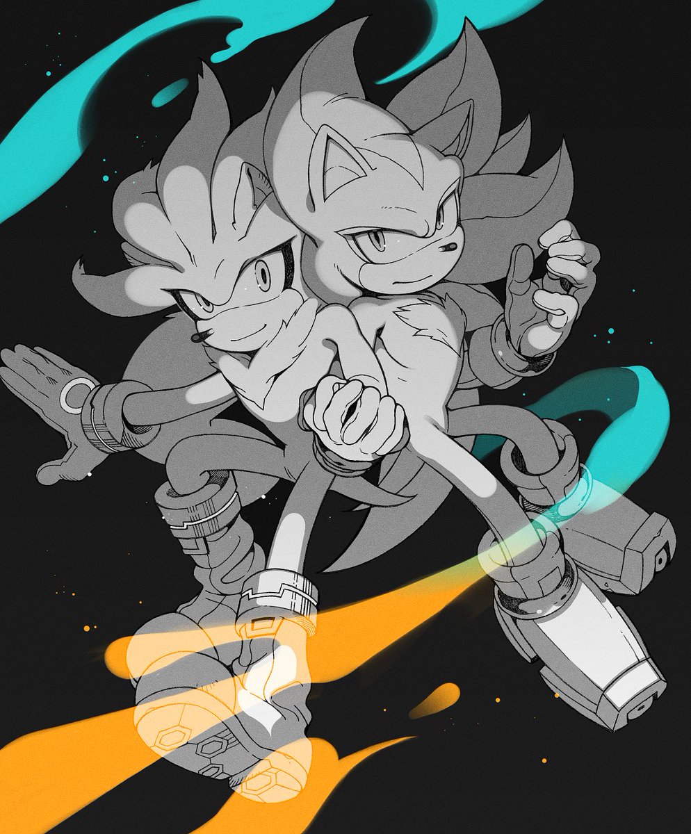 sk_rokuro's tweet image. 🎨x3
#SonicTheHedgehog
#sonknux #shadilver #infidget