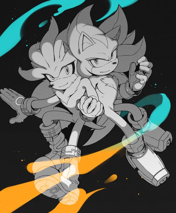 x3 #SonicTheHedgehog #sonknux #shadilver #infidget