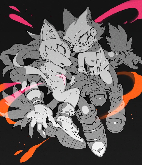 x3 #SonicTheHedgehog #sonknux #shadilver #infidget