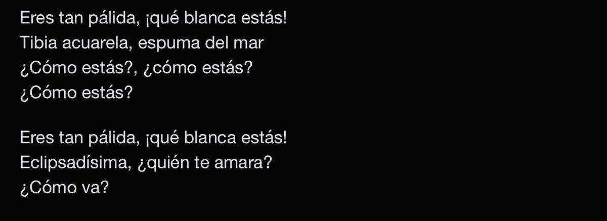 Hoy me dijeron que me veía como canción de Miguel Bosé, adivinen que parte.