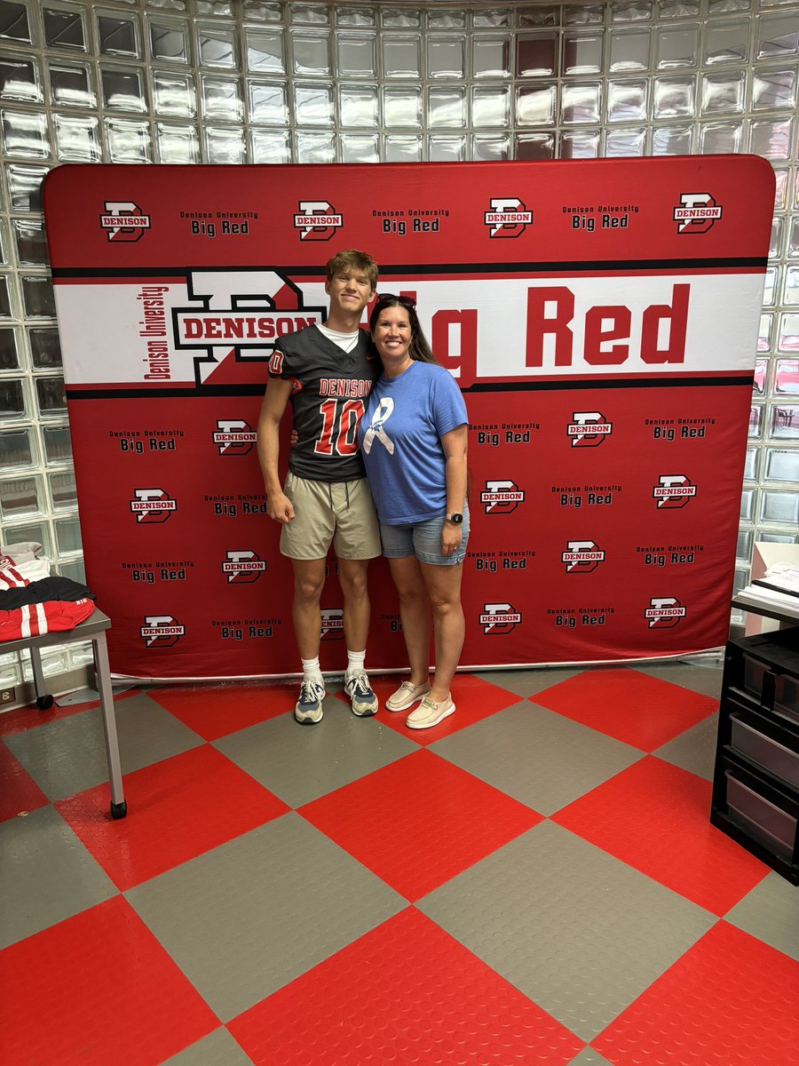 JakobLesherr's tweet photo. Had an absolute blast @DenisonU ! Got to see there amazing facilities and one of a kind school! Thank you @coachhatem for having me down and for the offer! Can’t wait to be back down for a game day visit! https://t.co/faOvPybgLL