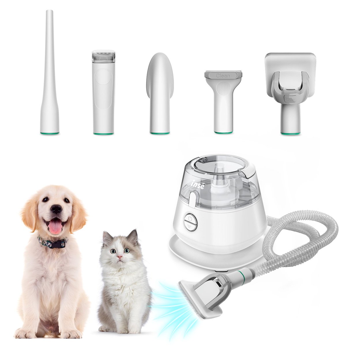 Tamurasell's tweet photo. INSE Pet Grooming Kit & Dog Hair Vacuum, Dog Clippers Kit Suction 99% Pet Hair, Large Dust Cup Vacuum with Clipper, 5 Pet Grooming Tools for Shedding Pet Hair---P20 White
Buy now:https://t.co/QA5KB9Ra5G
#Pet #GroomingKit #DogandcatHair #Vacuum https://t.co/Xusk3gFBwc