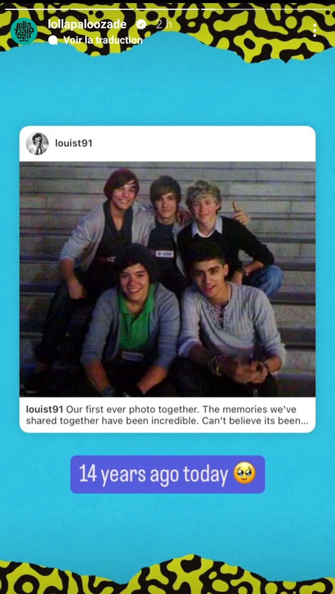 nialljhoranupfr's tweet image. 📲| Le festival Lollapalooza via leur story #14YearsOf1D
© Lollapaloozade