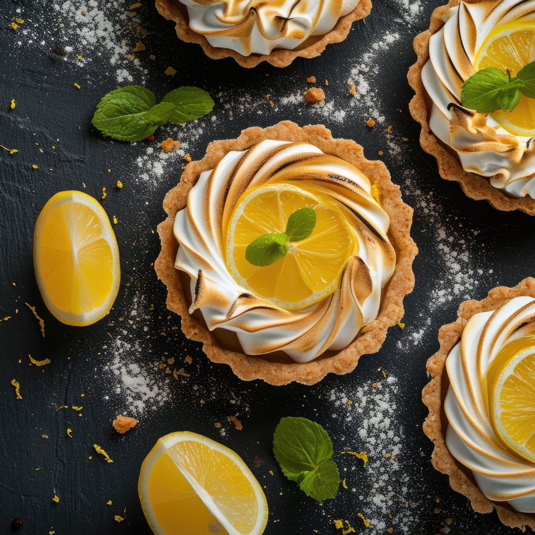 It's National Lemon Day! To celebrate, here is a mouthwatering chef-prepared mini lemon meringue pie! 🍋