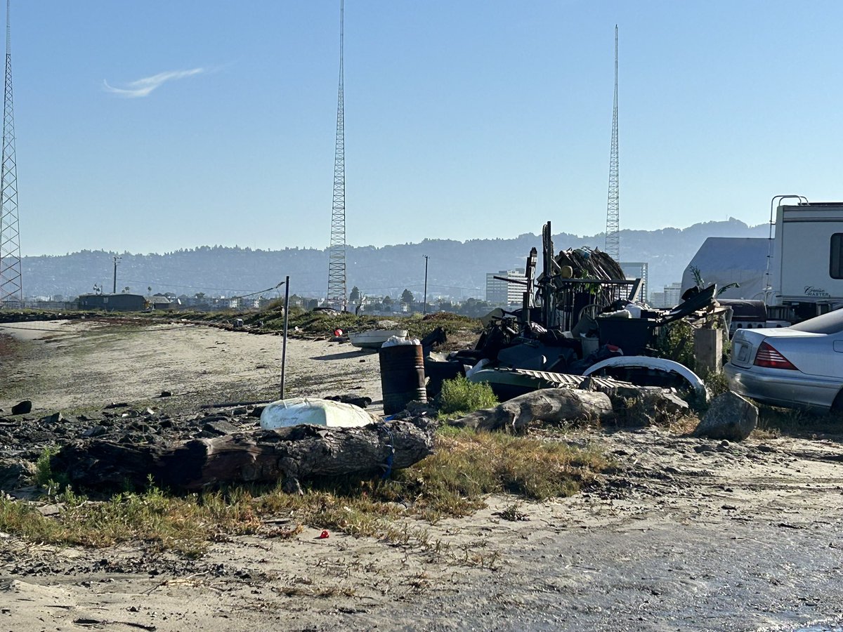Free bay-side living is coming to an end for the homeless living at Toll Plaza Beach in Oakland. Listen to <a href="/KCBSRadio/">KCBS 106.9 FM/740 AM</a> on the <a href="/Audacy/">Audacy</a> app for details on today’s sweep by the city.